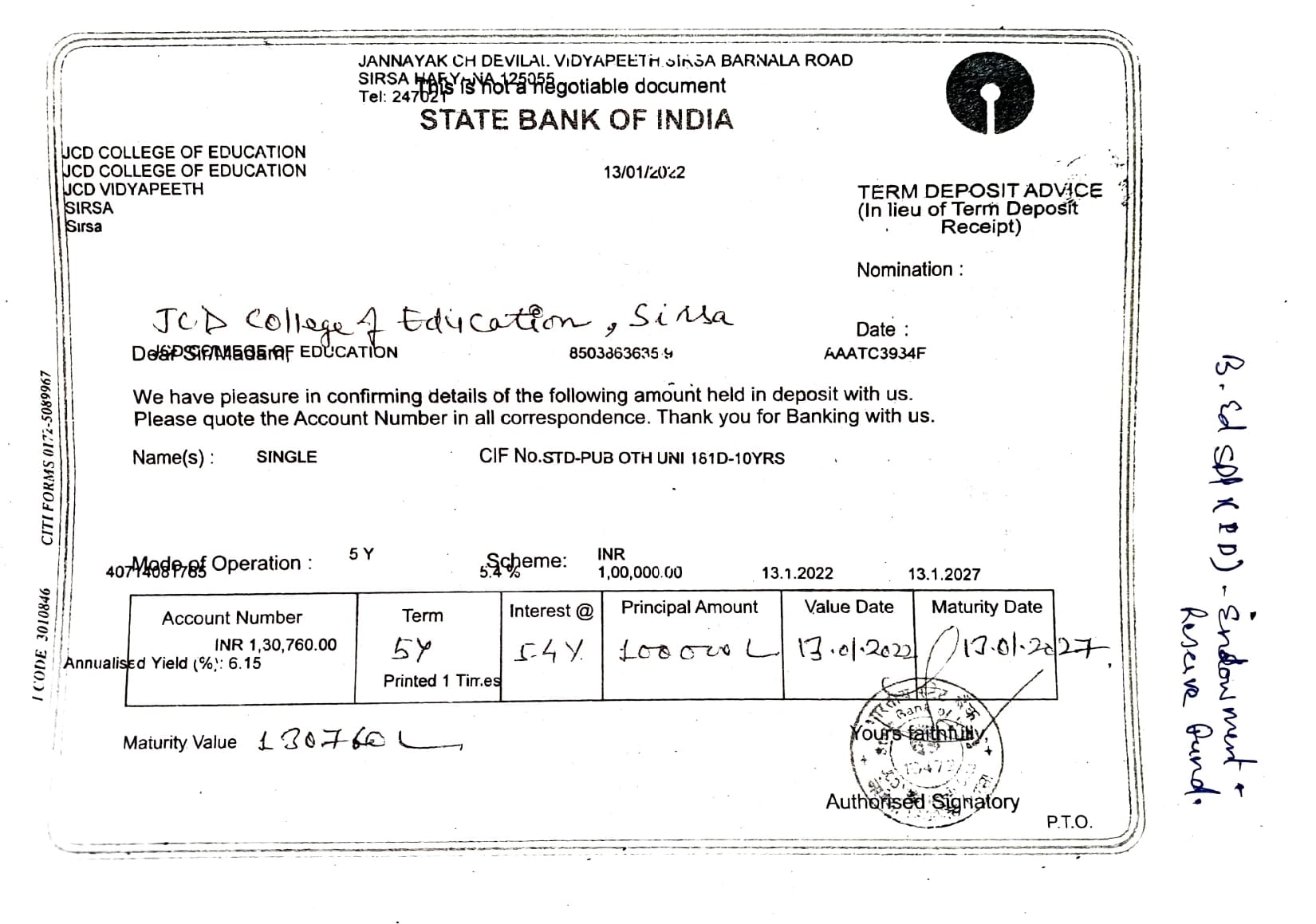 B.Ed. spl ed endowment (1)
